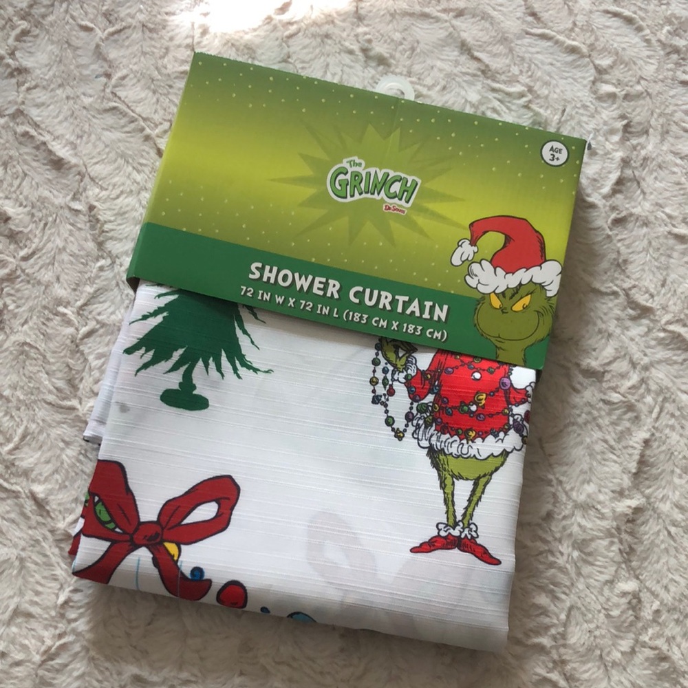 Dr Seuss The Grinch Holiday Shower Curtain
